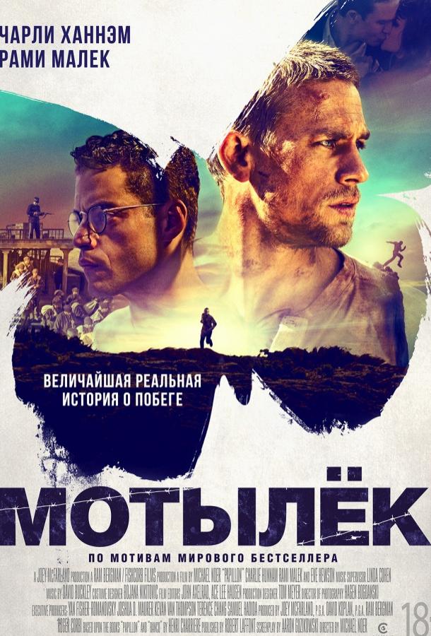 Фильм Мотылек 2017 смотреть онлайн с Чарли Ханнэмом и Томми Флэнаганом